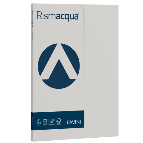 Carta colorata Favini Rismacqua colori tenui 90 g/m² A4 – risma da 100 fogli ghiaccio – A69U144