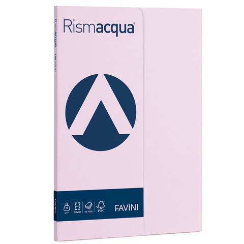 Carta colorata Favini Rismacqua colori tenui 90 g/m² A4 – risma da 100 fogli lilla – A699144