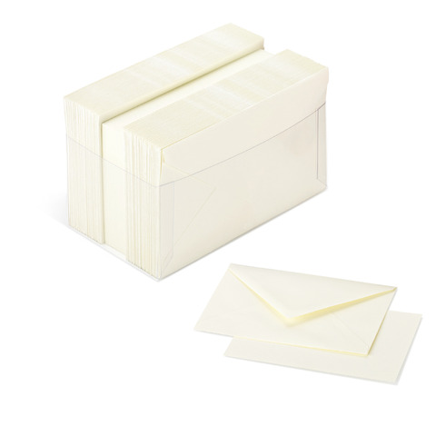 Biglietti augurali con busta Burano 7,2×11 cm in conf. 100 avorio – A57Q141
