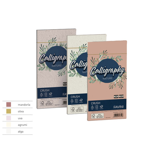 Buste Favini Calligraphy Nature per carta da lettere 100 g/m² conf. 25 11x 22 cm – agrumi – A57Q104