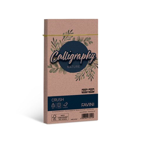 Buste Favini Calligraphy Nature per carta da lettere 120 g/m² conf. 25 11x 22 cm – mandorla – A57C204
