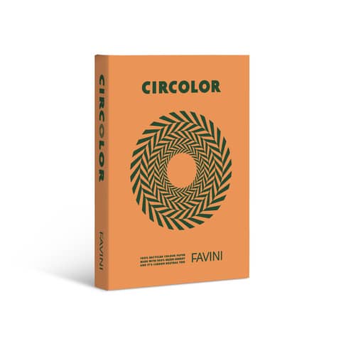 Carta colorata Favini Circolor 100% riciclata 80 g/m² A4 – risma da 500 fogli arancio zucca – A71E524