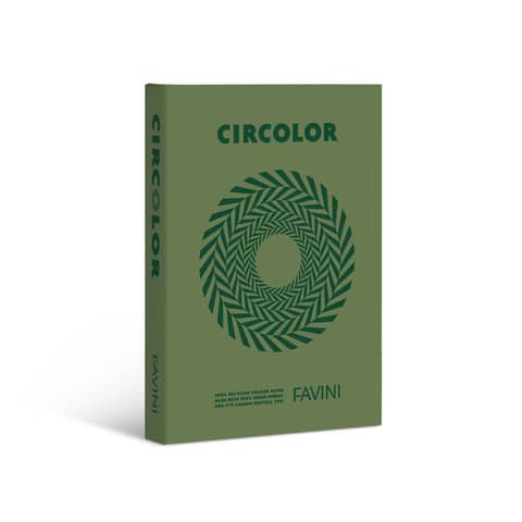 Carta colorata Favini Circolor 100% riciclata 80 g/m² A4 – risma da 500 fogli verde rosmarino – A71D524
