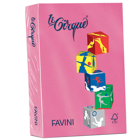 Carta colorata Favini Le Cirque A4 160 g/m² colori forti – risma da 250 fogli ciclamino – A74F304