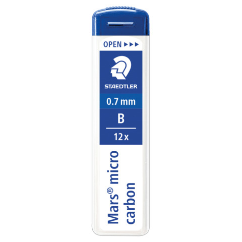 Astuccio 12 mine sottili B Staedtler Mars® Micro Carbon 0,7 mm – 250 07-B
