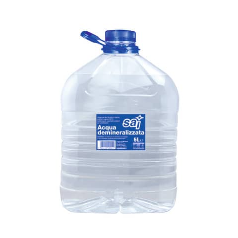 Acqua demineralizzata SAI – formato 5 litri – 0201018