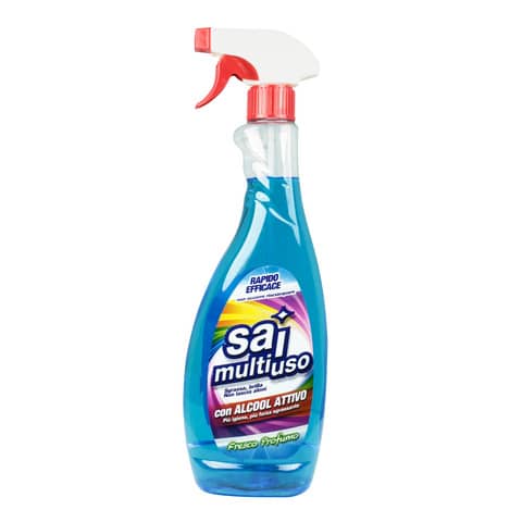 Detergente multiuso con alcool attivo – SAI – formato 0,75 litri con nebulizzatore – 0301542