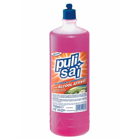 Detergente igienizzante con alcool attivo SAI per superfici dure  – formato 0,75 litri – 0502023
