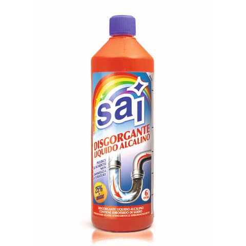 Disgorgante idraulico liquido alcalino SAI – formato 1 litro – 0301521