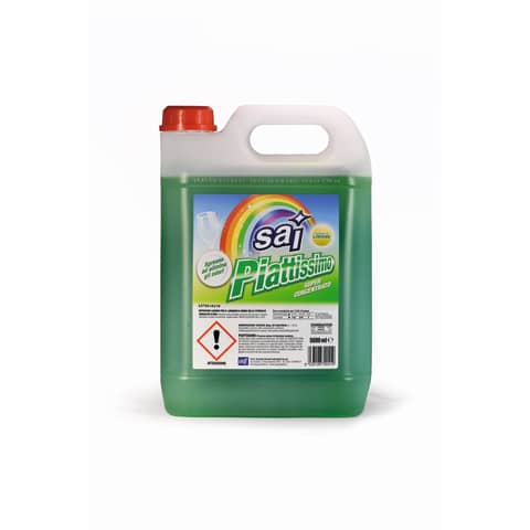 Detergente liquido per stoviglie SAI Piattissimo – formato 5 litri – 0301535