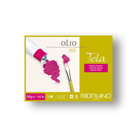 Blocco carta per pittura a olio TELA 300 g – 10 fogli 24×32 cm – 68002432