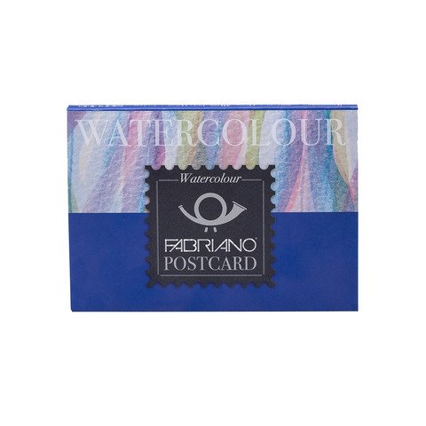 Blocco collato per acquerello Fabriano Watercolor postcard 20 fogli – 300g A6 – 17105148