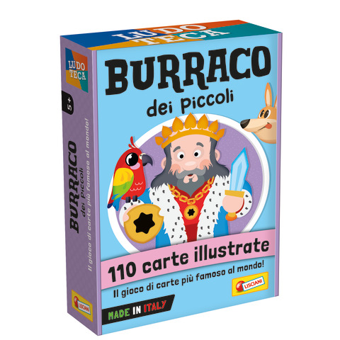 Gioco in scatola Lisciani Ludoteca Le Carte dei Bambini Burraco dei Bambini – 96688