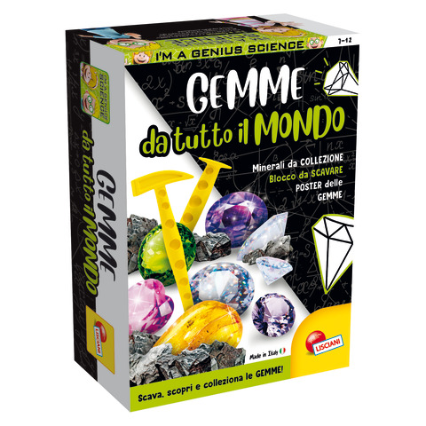 Gioco in scatola Lisciani I’m a Genius Gemme da Tutto il Mondo – 100200