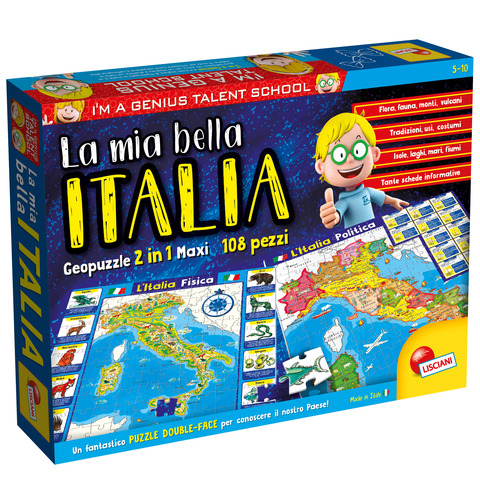 Gioco in scatola Lisciani I’m a Genius Puzzle La Mia Bella Italia – 80571