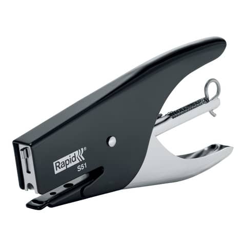 Cucitrice a pinza Rapid S51 Supreme fino a 12 fogli Rapid nera 10538705
