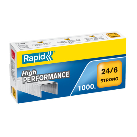 Punti metallici conf. 10×1000 Rapid 24/6 Strong – 24855800