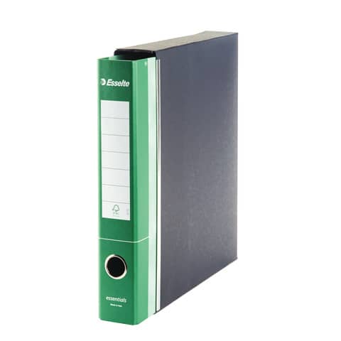 Registratore commerciale Esselte Essentials G72 23×30 cm dorso 5 cm verde – 390772180