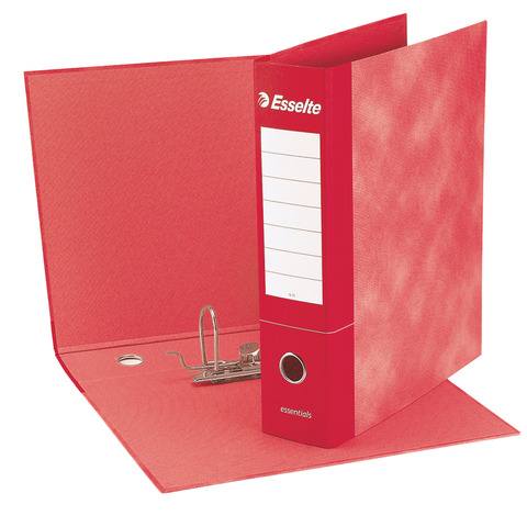 Registratore commerciale Esselte Essentials G73 23×30 cm dorso 8 cm rosso – 390773160