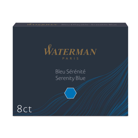 Cartucce inchiostro per Stilografica Waterman in conf. 8 pezzi Waterman inchiostro blu – S0110860