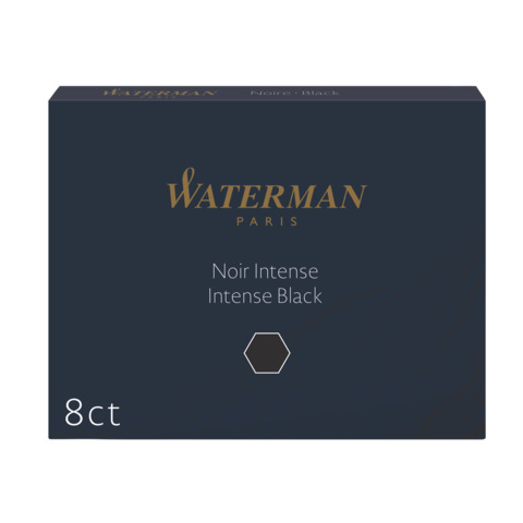Cartucce inchiostro per Stilografica Waterman in conf. 8 pezzi Waterman inchiostro nero – S0110850