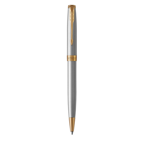 Penna a sfera Parker Sonnet punta M inchiostro nero Stainless Steel GT – 1931507