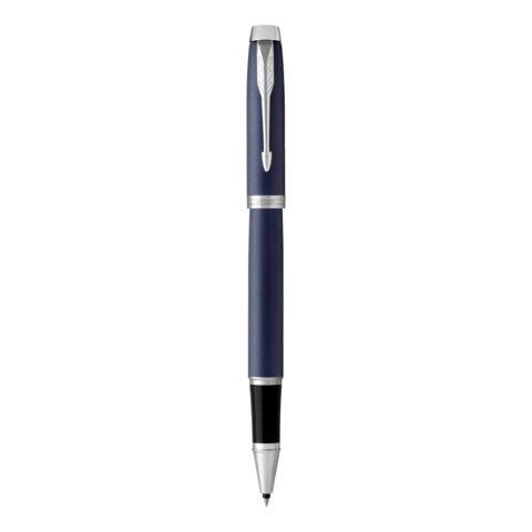 Penna roller Parker IM punta F inchiostro nero Blue GT 1931661