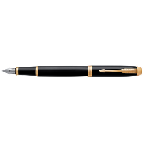 Penna stilografica Parker IM punta M inchiostro blu Black GT – 1931652
