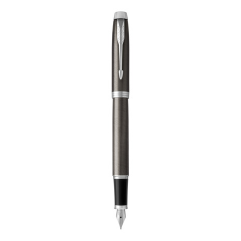 Penna stilografica Parker IM punta M inchiostro blu Dark Espresso – 1931657