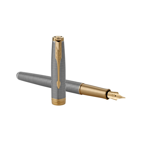 Penna stilografica Parker Sonnet Parker punta F inchiostro nero Sterling Silver Ciselé – 1931489