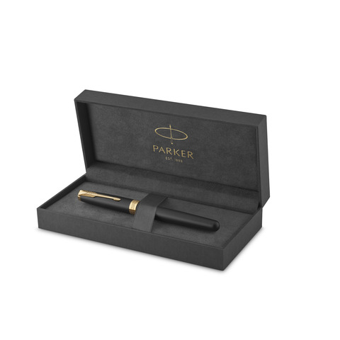 Penna stilografica Parker Sonnet punta F Matt Black GF 1931516