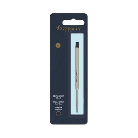 Refill penna a sfera Waterman in blister – punta fine – nero – 1964017