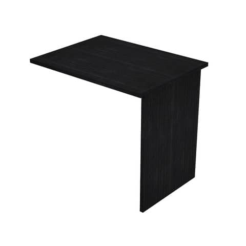 Allungo scrivania gamba pannello in melaminico in tinta 80x60xH.72 cm Presto nero venato frassino – ALL-PR-8