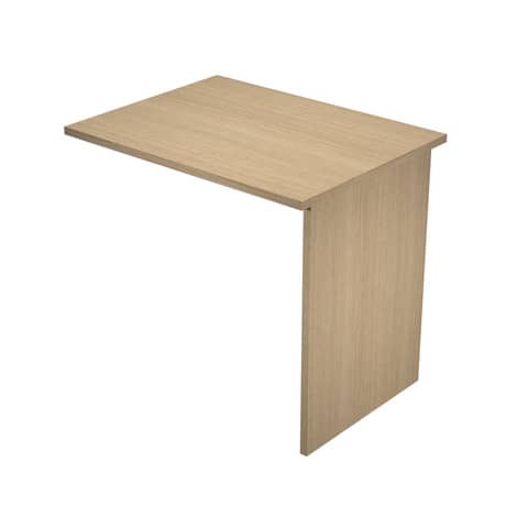 Allungo scrivania gamba pannello in melaminico in tinta 80x60xH.72 cm Presto rovere – ALL-PR-C