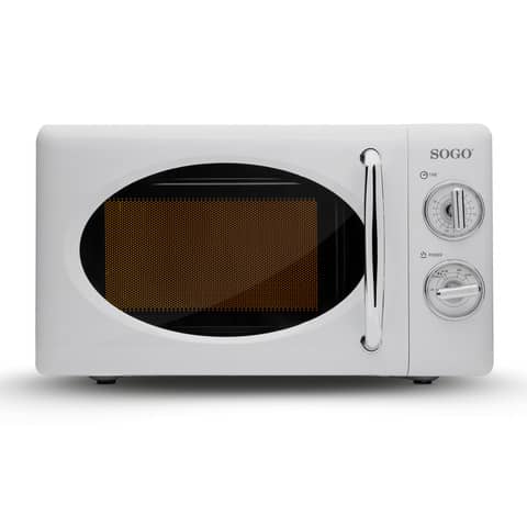 Microonde in alluminio Sogo Vintage 20 litri – 700 W bianco – HOR-SS-890-W
