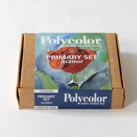 Colori vinilici fini Maimeri Polycolor in tubetto 20 ml – conf. da 5 colori assortiti – M1298049