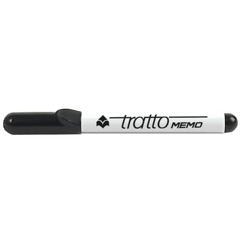 Marcatore per lavagne bianche Tratto Memo p. tonda nero F854003