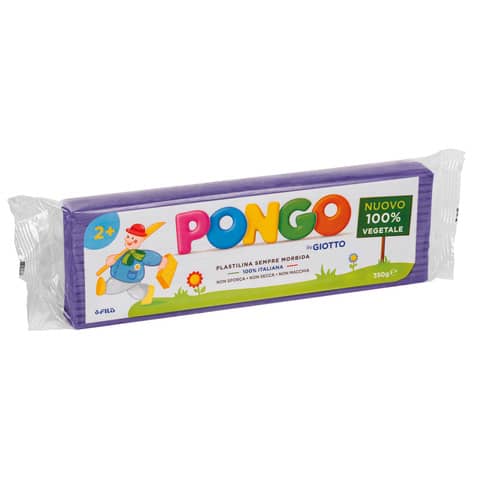 Panetto di plastilina vegetale modellabile 350 g Pongo viola F603514