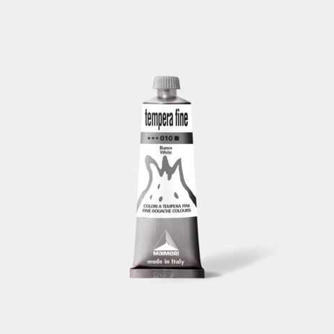 Tempera fine Maimeri in tubetto 60 ml bianco M2506010