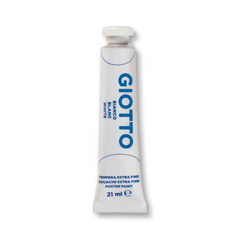 Tempera Giotto Extra ultrafine in tubetto 21 ml bianco – F35500100
