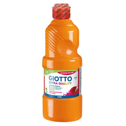 Tempera pronta Giotto Extra Quality in flacone 500 ml arancione – F53280500