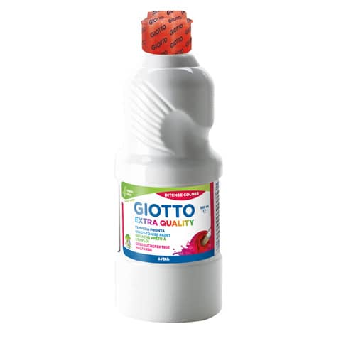 Tempera pronta Giotto Extra Quality in flacone 500 ml bianco – F532801
