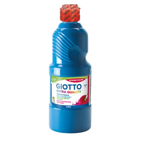 Tempera pronta Giotto Extra Quality in flacone 500 ml ciano – F53281500