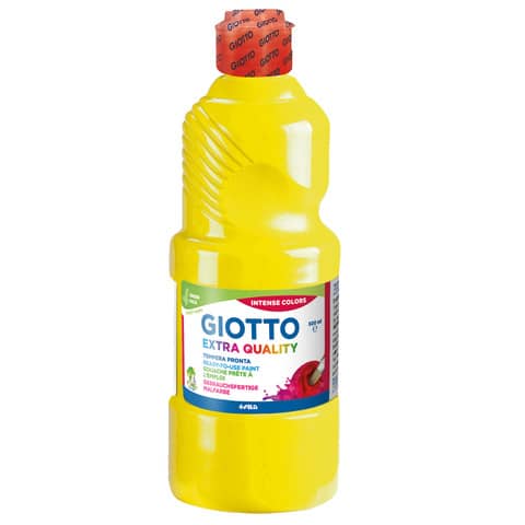 Tempera pronta Giotto Extra Quality in flacone 500 ml giallo – F532802