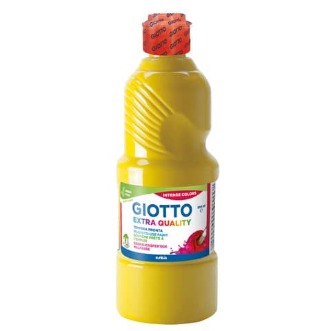 Tempera pronta Giotto Extra Quality in flacone 500 ml giallo scuro – F53280300