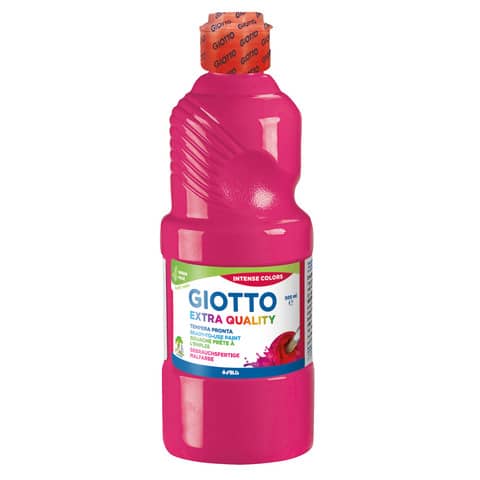 Tempera pronta Giotto Extra Quality in flacone 500 ml magenta – F532810