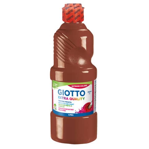 Tempera pronta Giotto Extra Quality in flacone 500 ml marrone – F532828