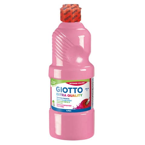 Tempera pronta Giotto Extra Quality in flacone 500 ml rosa – F532806