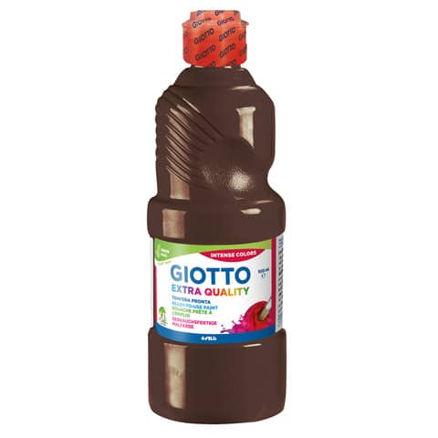 Tempera pronta Giotto Extra Quality in flacone 500 ml terra di Siena bruciata – F532825