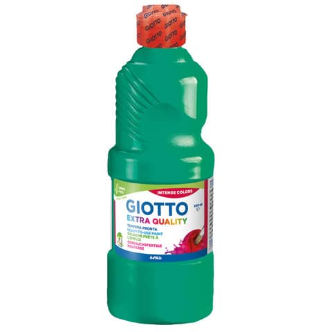 Tempera pronta Giotto Extra Quality in flacone 500 ml verde smeraldo – F532813